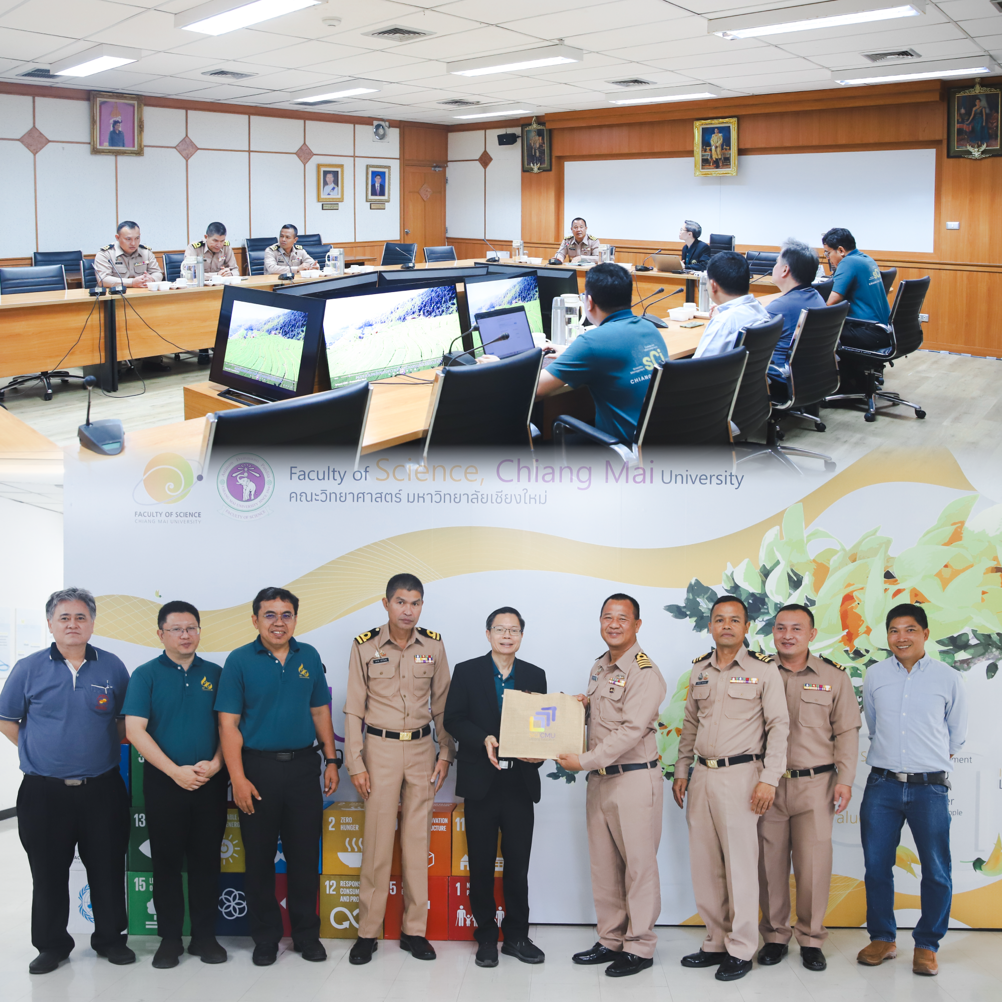 คณะวิทยาศาสตร์ต้อนรับผู้บริหารและบุคลากรจากสถานีวัดความสั่นสะเทือนจังหวัดเชียงใหม่