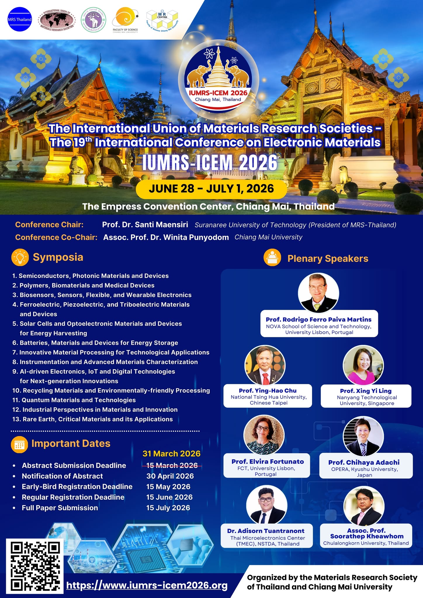 Call for Abstracts  – IUMRS-ICEM 2026